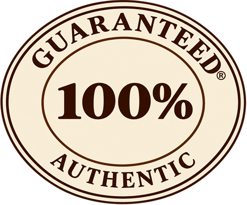 Guaranteed 100% Authentic